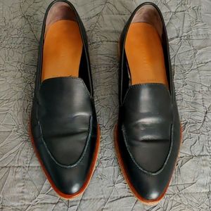 Everlane black leather loafers
